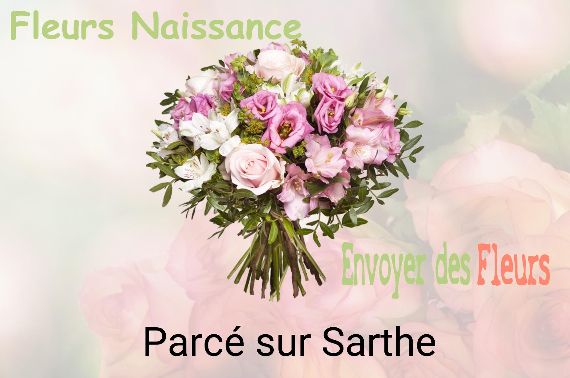 Bouquet de fleurs de naissance livré à Parcé-sur-Sarthe